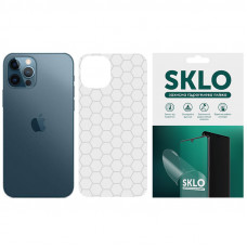 Защитная пленка SKLO Back (на заднюю панель) Transp. для Apple iPhone 11 (6.1) - Прозрачный / Соты