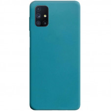 Силиконовый чехол Candy для Samsung Galaxy M51 - Синий / Powder Blue