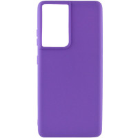 Силіконовий чохол Candy для Samsung Galaxy S21 Ultra - Бузковий