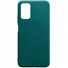 Силиконовый чехол Candy для Xiaomi Poco M3 - Зеленый / Forest green