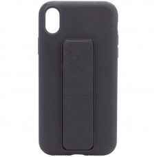 Чохол Silicone Case Hand Holder для Apple iPhone XR (6.1) - Чорний / Black