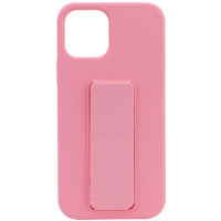 Чехол Silicone Case Hand Holder для Apple iPhone 12 Pro Max (6.7) - Розовый / Pink