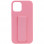 Чехол Silicone Case Hand Holder для Apple iPhone 12 Pro Max (6.7) - Розовый / Pink