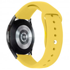 Силіконовий ремінець Sport для Smart Watch 20mm - Жовтий / Yellow