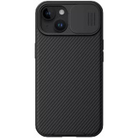 Карбоновая накладка Nillkin CamShield Pro Magnetic для Apple iPhone 15 (6.1) - Black