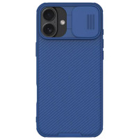 Карбоновая накладка Nillkin CamShield Pro Magnetic для Apple iPhone 16 (6.1) - Blue