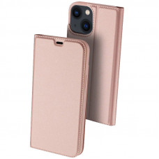 Чехол-книжка Dux Ducis с карманом для визиток для Apple iPhone 15 (6.1) - Rose Gold