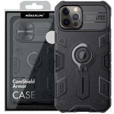 Чехол Nillkin CamShield Armor no logo (шторка на камеру) для Apple iPhone 13 Pro Max (6.7) - Черный