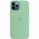 Чехол Silicone case (AAA) full with Magsafe для Apple iPhone 12 Pro / 12 (6.1) - Зеленый / Pistachio