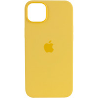 Чохол Silicone case (AAA) full with Magsafe для Apple iPhone 14 Pro (6.1) - Жовтий / Sunglow