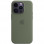 Чехол Silicone case (AAA) full with Magsafe для Apple iPhone 14 Pro (6.1) - Зеленый / Olive