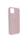 Чохол Silicone case (AAA) full with Magsafe для Apple iPhone 14 Pro Max (6.7) - Рожевий / Chalk Pink