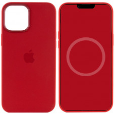 Чехол Silicone case (AAA) full with Magsafe and Animation для Apple iPhone 12 Pro / 12 (6.1) - Красный / Red