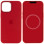 Чохол Silicone case (AAA) full with Magsafe and Animation для Apple iPhone 12 Pro / 12 (6.1) - Червоний / Red