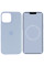 Чохол Silicone case (AAA) full with Magsafe and Animation для Apple iPhone 12 Pro / 12 (6.1) - Блакитний / Cloud Blue