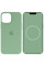 Чехол Silicone case (AAA) full with Magsafe and Animation для Apple iPhone 12 Pro / 12 (6.1) - Зеленый / Pistachio - фото