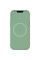 Чехол Silicone case (AAA) full with Magsafe and Animation для Apple iPhone 12 Pro / 12 (6.1) - Зеленый / Pistachio - фото