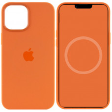 Чехол Silicone case (AAA) full with Magsafe and Animation для Apple iPhone 12 Pro / 12 (6.1) - Оранжевый / Kumquat