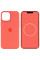 Чехол Silicone case (AAA) full with Magsafe and Animation для Apple iPhone 12 Pro / 12 (6.1) - Оранжевый / Pink citrus - фото