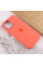 Чехол Silicone case (AAA) full with Magsafe and Animation для Apple iPhone 12 Pro / 12 (6.1) - Оранжевый / Pink citrus - фото