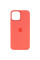 Чехол Silicone case (AAA) full with Magsafe and Animation для Apple iPhone 12 Pro / 12 (6.1) - Оранжевый / Pink citrus - фото