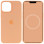 Чехол Silicone case (AAA) full with Magsafe and Animation для Apple iPhone 12 Pro / 12 (6.1) - Оранжевый / Cantaloupe