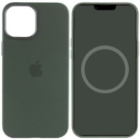 Чехол Silicone case (AAA) full with Magsafe and Animation для Apple iPhone 12 Pro Max (6.7) - Зеленый / Cyprus Green