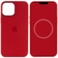 Чехол Silicone case (AAA) full with Magsafe and Animation для Apple iPhone 12 Pro Max (6.7) - Красный / Red