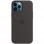 Чохол Silicone case (AAA) full with Magsafe and Animation для Apple iPhone 12 Pro Max (6.7) - Чорний / Black