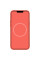 Чохол Silicone case (AAA) full with Magsafe and Animation для Apple iPhone 12 Pro Max (6.7) - Помаранчевий / Pink citrus