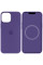 Чехол Silicone case (AAA) full with Magsafe and Animation для Apple iPhone 12 Pro Max (6.7) - Фиолетовый / Amethyst - фото