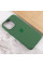 Чехол Silicone case (AAA) full with Magsafe and Animation для Apple iPhone 13 Pro Max (6.7) - Зеленый / Clover