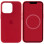 Чехол Silicone case (AAA) full with Magsafe and Animation для Apple iPhone 13 Pro Max (6.7) - Красный / Red