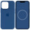 Чохол Silicone case (AAA) full with Magsafe and Animation для Apple iPhone 13 Pro Max (6.7) - Синій / Blue Jay