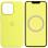 Чехол Silicone case (AAA) full with Magsafe and Animation для Apple iPhone 13 Pro Max (6.7) - Желтый / Lemon Zest