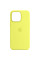 Чохол Silicone case (AAA) full with Magsafe and Animation для Apple iPhone 13 Pro Max (6.7) - Жовтий / Lemon Zest - фото