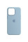 Чехол Silicone case (AAA) full with Magsafe and Animation для Apple iPhone 13 Pro Max (6.7) - Голубой / Blue Fog - фото