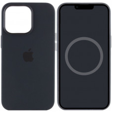 Чохол Silicone case (AAA) full with Magsafe and Animation для Apple iPhone 13 Pro (6.1) - Чорний / Midnight