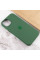 Чохол Silicone case (AAA) full with Magsafe and Animation для Apple iPhone 13 (6.1) - Зелений / Clover