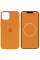 Чехол Silicone case (AAA) full with Magsafe and Animation для Apple iPhone 13 (6.1) - Оранжевый / Marigold