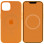 Чехол Silicone case (AAA) full with Magsafe and Animation для Apple iPhone 13 (6.1) - Оранжевый / Marigold