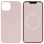 Чохол Silicone case (AAA) full with Magsafe and Animation для Apple iPhone 13 (6.1) - Рожевий / Chalk Pink