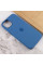 Чехол Silicone case (AAA) full with Magsafe and Animation для Apple iPhone 13 (6.1) - Синий / Blue Jay