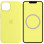 Чехол Silicone case (AAA) full with Magsafe and Animation для Apple iPhone 13 (6.1) - Желтый / Lemon Zest