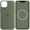 Чехол Silicone case (AAA) full with Magsafe and Animation для Apple iPhone 14 Pro (6.1) - Зеленый / Olive