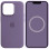 Чехол Silicone case (AAA) full with Magsafe and Animation для Apple iPhone 14 Pro (6.1) - Фиолетовый / Iris