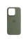 Чехол Silicone case (AAA) full with Magsafe and Animation для Apple iPhone 14 Pro Max (6.7) - Зеленый / Olive - фото