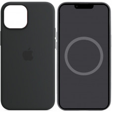 Чехол Silicone case (AAA) full with Magsafe and Animation для Apple iPhone 14 (6.1) - Черный / Midnight