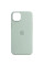 Чехол Silicone case (AAA) full with Magsafe and Animation для Apple iPhone 14 (6.1) - Бирюзовый / Succulent