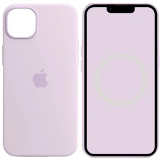 Чохол Silicone case (AAA) full with Magsafe and Animation для Apple iPhone 14 (6.1) - Бузковий / Lilac